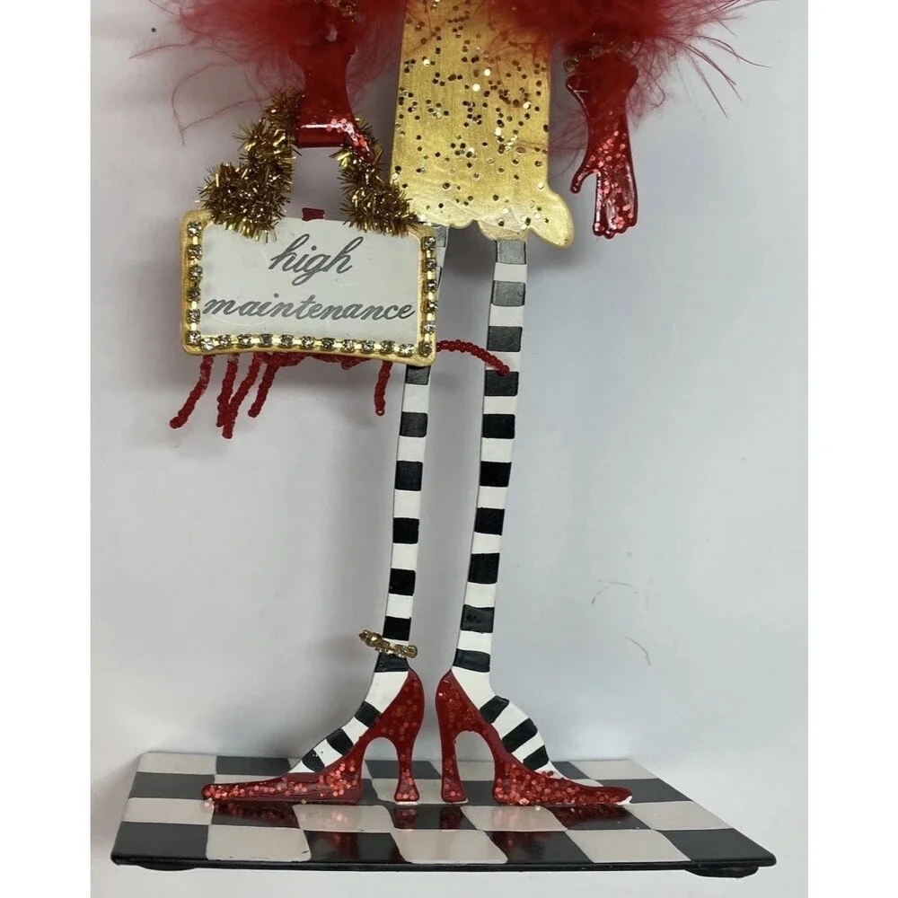 “HIGH MAINTENANCE “ Metal Lady Figure By Joey For Silverti.